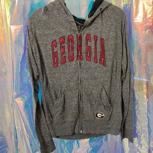 Campus Heritage UGA Zip Up Hoodie, Size Large, Soft & Comfy